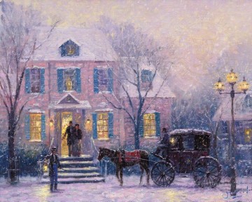 ロバート・ジラード TK クリスマスの夜の外出 Oil Paintings
